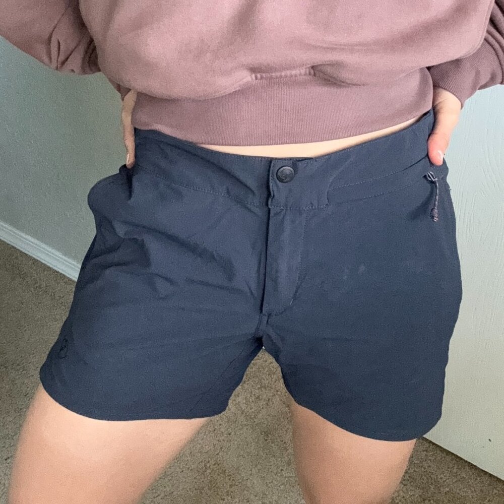Fjallraven Blue Athletic Shorts Tailored Mid-Thigh